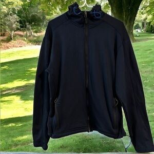 Daniel Cremieux Club 38 Men's Performance Zip Up Hooded Jacket Size L Drawstring